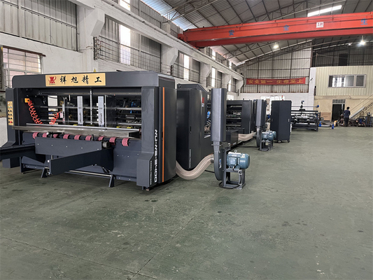 70kw স্বয়ংক্রিয় corrugated বক্স ফোল্ডার আঠালো মেশিন উচ্চ গতির যথার্থ সেলাই