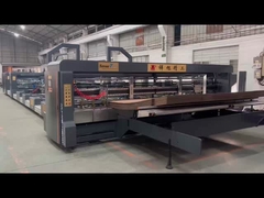 নীল স্বয়ংক্রিয় আঠালো মেশিন সুইচিং সহ উচ্চ নির্ভুলতা corrugated বক্স